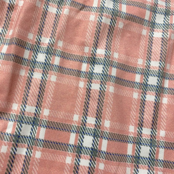 Medium Romwe Pink Spaghetti Strap Plaid Bodysuit - Picture 4 of 6